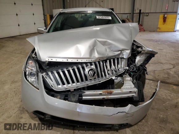 2010 Mercury Milan with VIN 3MEHM0HA9AR613268, listed as a Copart auction lot 52582055 with 26,587 mi miles and Salvage Title. Bid and sale history available at carsss.com. Image 5.