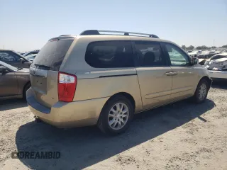 2006 Kia Sedona LX with VIN KNDMB233666035774, listed as a Copart auction lot 65491474 with 106,909 mi miles and Salvage Title. Bid and sale history available at carsss.com. Image 3.