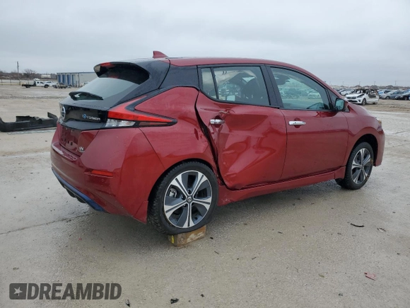 2022 Nissan LEAF SV Plus with VIN 1N4BZ1CV9NC562518, listed as a Copart auction lot 44903875 with 33,371 mi miles and Salvage Title. Bid and sale history available at DreamBid. Image 3.