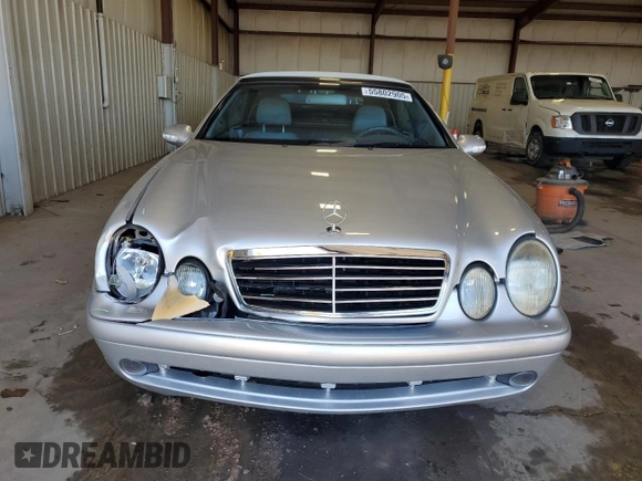 2002 Mercedes-Benz CLK 320/430 with VIN WDBLK70G92T123342, listed as a Copart auction lot 55802905 with 93,991 mi miles and Salvage Title. Bid and sale history available at DreamBid. Image 5.