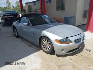 2004 BMW Z4 2.5i with VIN 4USBT33454LS48551, listed as a IAAI auction lot 42160622 with 139,752 mi miles and . Bid and sale history available at DreamBid. Image 1.