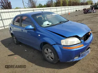 2006 Chevrolet Aveo LS with VIN KL1TD56696B575499, listed as a Copart auction lot 54780455 with 125,167 mi miles and Salvage title. Bid and sale history available at DreamBid. Image 4.