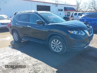 2019 Nissan Rogue SV with VIN KNMAT2MV4KP507393, listed as a IAAI auction lot 41702759 with 108,821 mi miles. Bid and sale history available at carsss.com. Image 1.