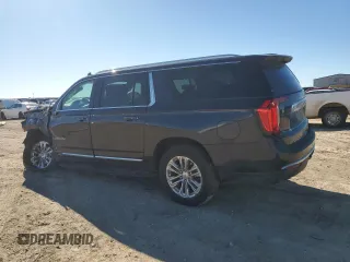 2023 GMC Yukon XL SLT with VIN 1GKS2GKD5PR349418, listed as a Copart auction lot 43635255 with 37,163 mi miles and Salvage Title. Bid and sale history available at DreamBid. Image 2.