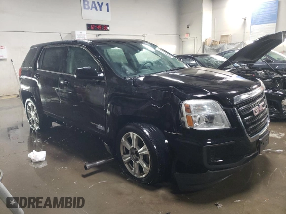 2017 GMC Terrain SLE with VIN 2GKFLSEK2H6326557, listed as a Copart auction lot 88942335 with 194,974 mi miles and Salvage Title. Bid and sale history available at carsss.com. Image 4.