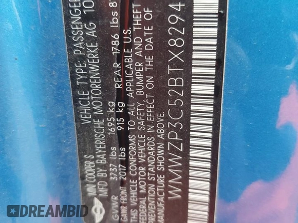 2011 MINI Convertible S с VIN WMWZP3C52BTX82943, выставлен на аукционе Copart как лот 81586044 с пробегом 145 543 миль миль и Списание • Salvage title. История ставок и продаж доступна на DreamBid. Изображение 13.