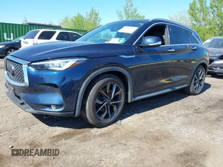 2019 Infiniti QX50 Essential with VIN 3PCAJ5M3XKF100419, listed as a IAAI auction lot 42105217 with 66,474 mi miles and . Bid and sale history available at DreamBid. Image 2.