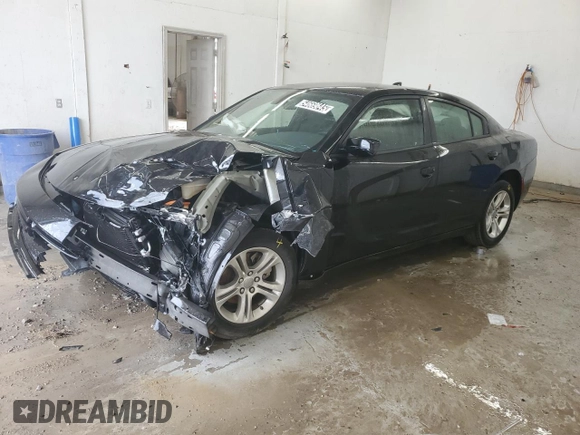2023 Dodge Charger SXT with VIN 2C3CDXBG0PH571681, listed as a Copart auction lot 54669645 with 61,246 mi miles and Non Repairable. Bid and sale history available at carsss.com. Image 1.