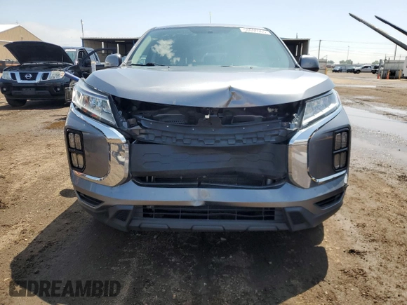 2020 Mitsubishi Outlander ES with VIN JA4AP3AU1LU011034, listed as a Copart auction lot 58606965 with 92,423 mi miles and Salvage title. Bid and sale history available at DreamBid. Image 5.