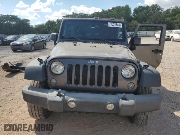 2018 Jeep Wrangler JK Unlimited Sport S with VIN 1C4BJWDG9JL886772, listed as a Copart auction lot 71031344 with 67,891 mi miles and Salvage Title. Bid and sale history available at carsss.com. Image 5.
