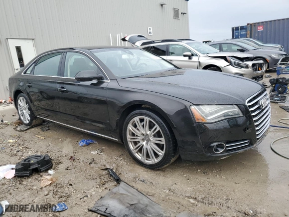 2014 Audi A8 L 3.0L TDI with VIN WAURMAFD3EN001307, listed as a Copart auction lot 43476125 with 85,921 mi miles and Clean Title. Bid and sale history available at carsss.com. Image 4.