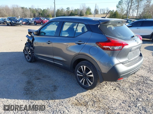 2019 Nissan Kicks S with VIN 3N1CP5CU2KL556291, listed as a IAAI auction lot 41312893 with 51,081 mi miles. Bid and sale history available at carsss.com. Image 3.