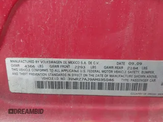 2010 Volkswagen Jetta SE z VIN 3VWRZ7AJ9AM035046, wystawiony jako IAAI lot #42448683 z przebiegiem 134 607 mil mil oraz . Historia ofert i sprzedaży dostępna na DreamBid. Obrazek 9.