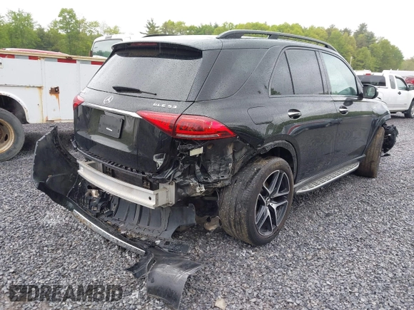2021 Mercedes-Benz GLE 53 AMG with VIN 4JGFB6BBXMA531465, listed as a IAAI auction lot 42295588 with 46,509 mi miles and . Bid and sale history available at DreamBid. Image 4.