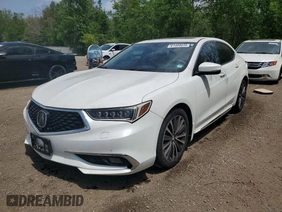 2018 Acura TLX Advance with VIN 19UUB3F79JA800276, listed as a Copart auction lot 61400645 with Not provided miles and Clean title. Bid and sale history available at DreamBid. Image 1.