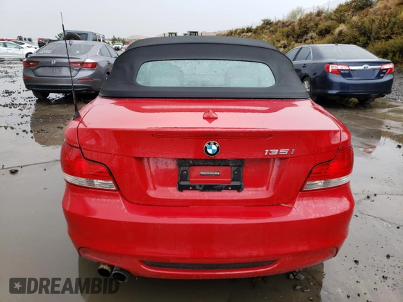 2009 BMW 1 Series 135i with VIN WBAUN93589VK40828, listed as a Copart auction lot 75919114 with 99,075 mi miles and Salvage title. Bid and sale history available at DreamBid. Image 6.