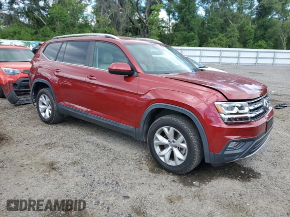 2018 Volkswagen Atlas SE with VIN 1V2CR2CAXJC581959, listed as a Copart auction lot 56651595 with 82,241 mi miles and Salvage title. Bid and sale history available at DreamBid. Image 4.