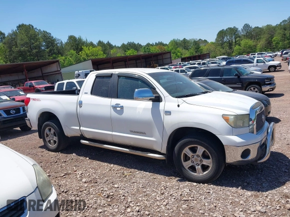 2007 Toyota Tundra SR5 with VIN 5TBRT54167S453554, listed as a IAAI auction lot 42037965 with 307,246 mi miles and . Bid and sale history available at DreamBid. Image 13.