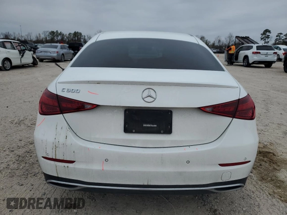 2022 Mercedes-Benz C 300 with VIN W1KAF4GB4NR020987, listed as a Copart auction lot 88933735 with 76,023 mi miles and Salvage Title. Bid and sale history available at DreamBid. Image 6.