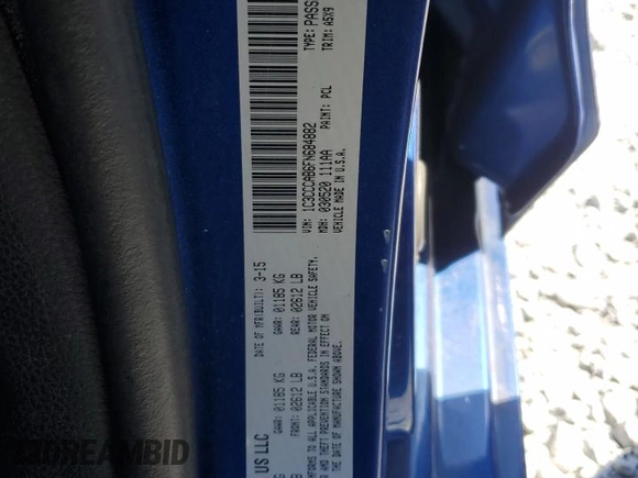 2015 Chrysler 200 Limited z VIN 1C3CCCAB6FN684882, wystawiony jako Copart lot #48881275 z przebiegiem 188 504 mil mil oraz Szkody całkowita. Historia ofert i sprzedaży dostępna na DreamBid. Obrazek 13.