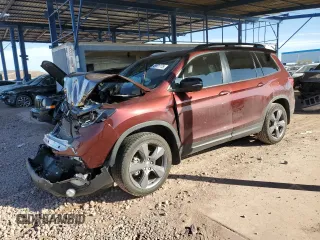 2021 Honda Passport Touring z VIN 5FNYF7H94MB008364, wystawiony jako Copart lot #45971775 z przebiegiem 23 583 mil mil oraz Szkoda całkowita • Salvage title. Historia ofert i sprzedaży dostępna na DreamBid. Obrazek 1.