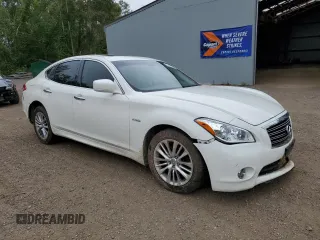 2012 Infiniti M Hybrid with VIN JN1EY1APXCM910237, listed as a Copart auction lot 64391374 with Not Provided miles and Clean Title. Bid and sale history available at DreamBid. Image 4.