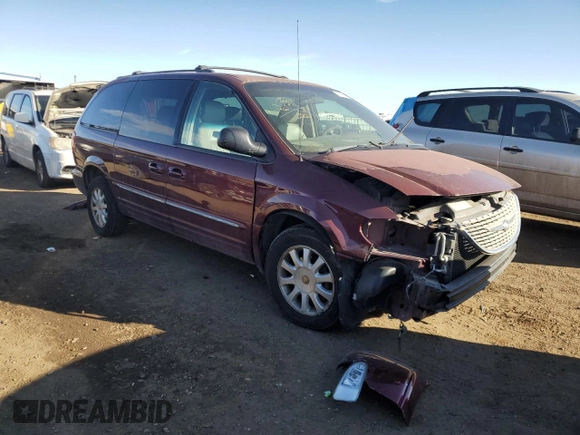 2001 Chrysler Town & Country LXi with VIN 2C4GP54L81R147203, listed as a Copart auction lot 47129065 with 140,036 mi miles and Salvage Title. Bid and sale history available at DreamBid. Image 4.