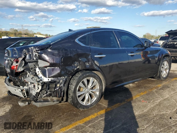 2012 Infiniti M37 with VIN JN1BY1AR5CM393479, listed as a Copart auction lot 77598814 with 174,932 mi miles and Salvage Title. Bid and sale history available at carsss.com. Image 3.