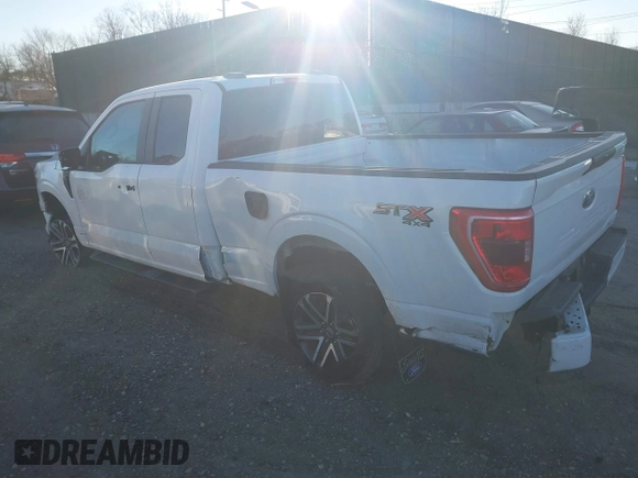 2023 Ford F-150 XL with VIN 1FTEX1EP5PKE55616, listed as a IAAI auction lot 41258148 with 23,303 mi miles and . Bid and sale history available at DreamBid. Image 3.