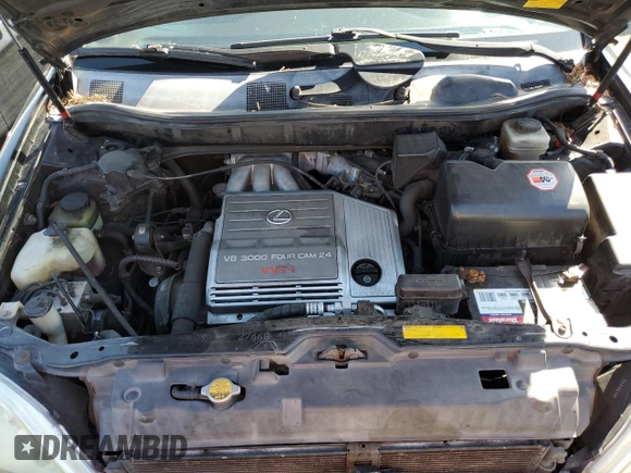 2001 Lexus RX 300 with VIN JTJHF10U110206873, listed as a Copart auction lot 53180474 with 0 mi miles and Salvage Title. Bid and sale history available at carsss.com. Image 12.