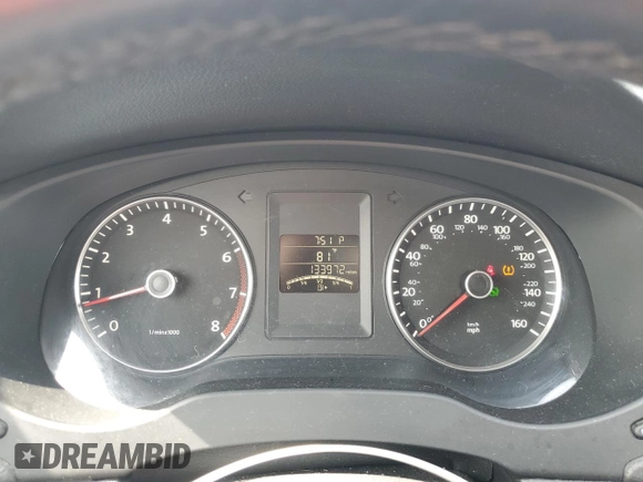 2013 Volkswagen Jetta SE with VIN 3VWDP7AJ8DM360632, listed as a Copart auction lot 57238425 with 133,972 mi miles and Salvage title. Bid and sale history available at DreamBid. Image 9.