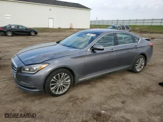2017 Genesis G80 3.8L with VIN KMHGN4JE4HU171111, listed as a Copart auction lot 52862795 with 173,113 mi miles and Clean Title. Bid and sale history available at carsss.com. Image 1.