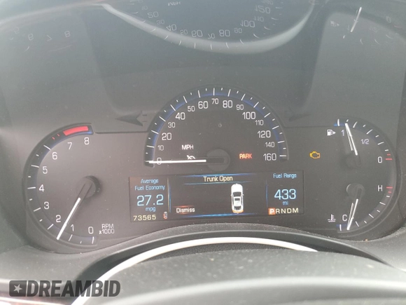 2014 Cadillac ATS Luxury RWD with VIN 1G6AB5SX5E0193732, listed as a Copart auction lot 50303705 with 73,565 mi miles and Salvage Title. Bid and sale history available at carsss.com. Image 9.