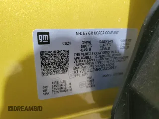 2024 Chevrolet Trax 2RS with VIN KL77LJE24RC225097, listed as a Copart auction lot 50913385 with 2,342 mi miles and Salvage Title. Bid and sale history available at DreamBid. Image 14.