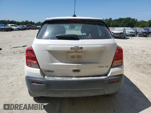 2016 Chevrolet Trax LS with VIN 3GNCJKSB2GL260232, listed as a Copart auction lot 69814824 with 0 mi miles and Salvage Title. Bid and sale history available at carsss.com. Image 6.