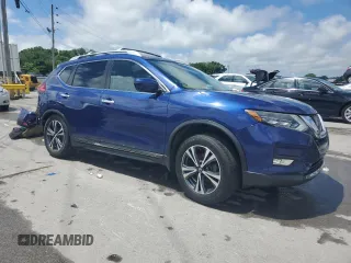 2017 Nissan Rogue SL with VIN 5N1AT2MV5HC730196, listed as a Copart auction lot 58900045 with 88,887 mi miles and Salvage title. Bid and sale history available at DreamBid. Image 4.