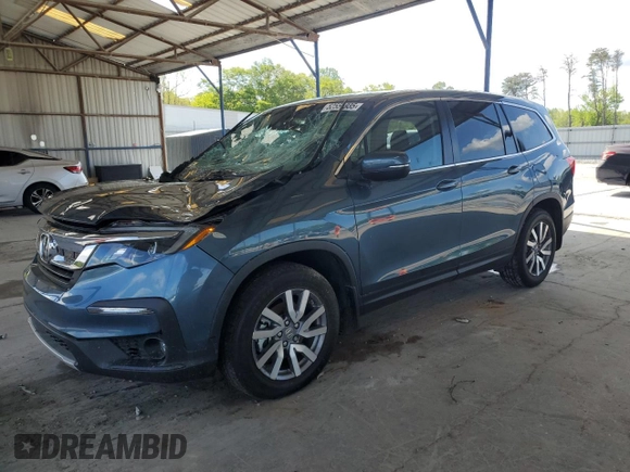 2020 Honda Pilot EX-L with VIN 5FNYF5H57LB028110, listed as a Copart auction lot 52551935 with 71,263 mi miles and Salvage title. Bid and sale history available at DreamBid. Image 1.