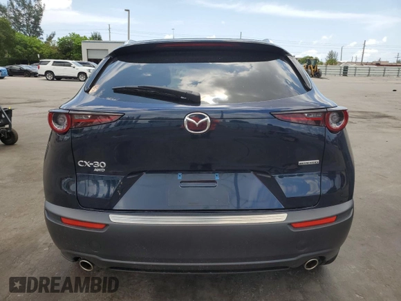2023 Mazda CX-30 S Preferred with VIN 3MVDMBCM2PM555893, listed as a Copart auction lot 58480415 with 24,812 mi miles and Non repairable. Bid and sale history available at DreamBid. Image 6.