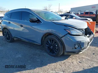 2022 Nissan Murano SV z VIN 5N1AZ2BJ8NC112851, wystawiony jako IAAI lot #40983371 z przebiegiem 54 320 mil mil oraz . Historia ofert i sprzedaży dostępna na DreamBid. Obrazek 1.
