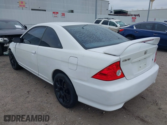 2005 Honda Civic Cpe LX with VIN 1HGEM22595L051891, listed as a IAAI auction lot 41271309 with 146,060 mi miles. Bid and sale history available at carsss.com. Image 3.