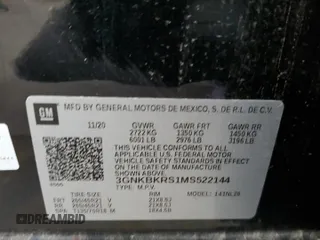 2021 Chevrolet Blazer RS z VIN 3GNKBKRS1MS522144, wystawiony jako Copart lot #50639635 z przebiegiem 43 593 mil mil oraz Szkoda całkowita • Salvage title. Historia ofert i sprzedaży dostępna na DreamBid. Obrazek 12.