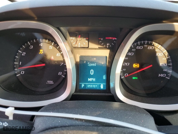 2011 Chevrolet Equinox LT w/2LT with VIN 2CNFLPE59B6458141, listed as a Copart auction lot 44502575 with 59,707 mi miles and Salvage Title. Bid and sale history available at carsss.com. Image 9.