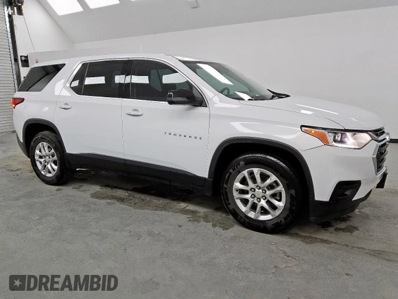 2021 Chevrolet Traverse LS with VIN 1GNERFKW7MJ123401, listed as a Copart auction lot 61688025 with 51,777 mi miles and Clean title. Bid and sale history available at DreamBid. Image 4.