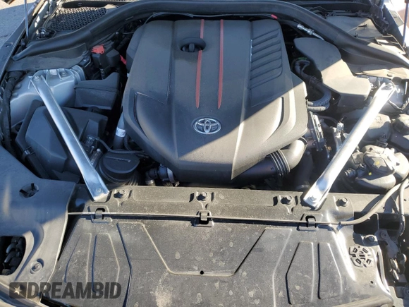 2021 Toyota GR Supra 3.0 with VIN WZ1DB0C07MW043083, listed as a Copart auction lot 83678084 with 35,289 mi miles and Salvage Title. Bid and sale history available at carsss.com. Image 11.
