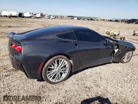 2017 Chevrolet Corvette 1LT with VIN 1G1YA2D75H5105076, listed as a Copart auction lot 43396205 with 66,451 mi miles and Salvage Title. Bid and sale history available at carsss.com. Image 3.