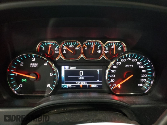 2017 Chevrolet Silverado 1500 LT with VIN 1GCVKREC7HZ242105, listed as a Copart auction lot 55287324 with 101,625 mi miles and Salvage Title. Bid and sale history available at DreamBid. Image 9.