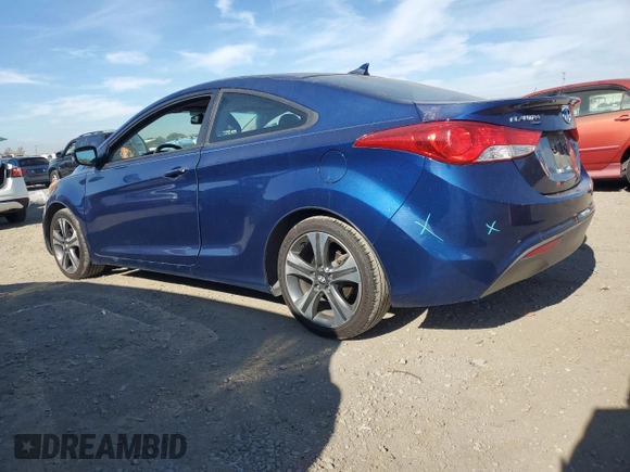 2013 Hyundai Elantra Coupe GS PZEV with VIN KMHDH6AE2DU001622, listed as a Copart auction lot 83233254 with 209,129 mi miles and Salvage Title. Bid and sale history available at carsss.com. Image 2.