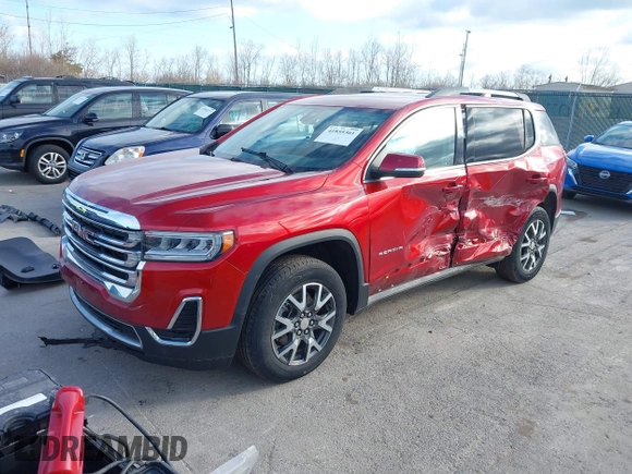 2021 GMC Acadia SLE with VIN 1GKKNRLS9MZ202000, listed as a IAAI auction lot 41855361 with 35,105 mi miles. Bid and sale history available at carsss.com. Image 17.