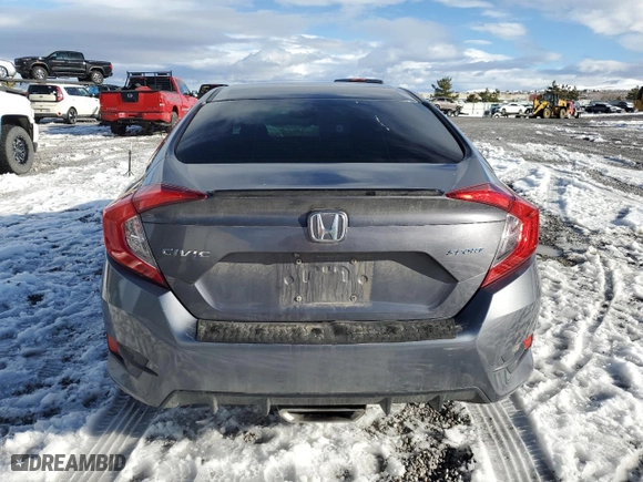 2019 Honda Civic Sedan Sport with VIN 2HGFC2F82KH506102, listed as a Copart auction lot 44227105 with 107,452 mi miles and Salvage Title. Bid and sale history available at carsss.com. Image 6.