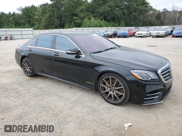 2020 Mercedes-Benz S-Class S 560 with VIN W1KUG8DB9LA569120, listed as a Copart auction lot 71278734 with 57,896 mi miles and Salvage Title. Bid and sale history available at carsss.com. Image 4.